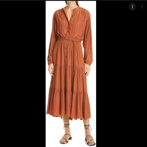 NWT! A.L.C. Jenine Belted Midi Dress